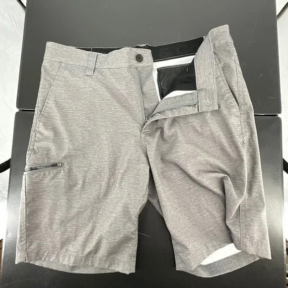 Hawke Co Outfitter Mens Grey Hybrid Performance Shorts 32W Stretch Hiking - Picture 5 of 9